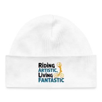 Künstlerischer Radsport - Baby Organic Mütze - Weiß - Vorne