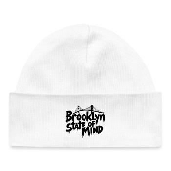 Brooklyn State of Mind Bridge New York NYC - Baby Organic Beanie - white - Front