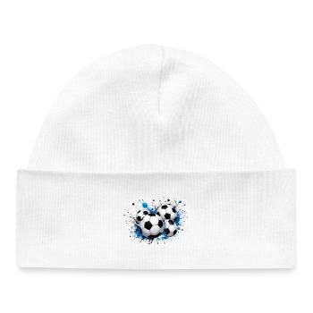 Football design for a major event - Baby Organic Beanie - white - Front