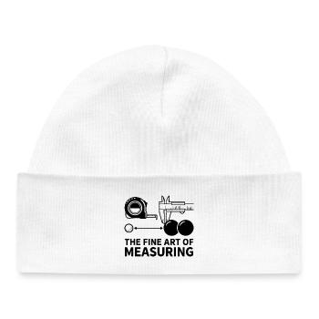The Fine Art of Measuring Boule Petanque - Baby Organic Beanie - white - Front