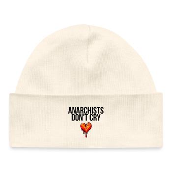 anarchists don't cry - Baby Organic Mütze - Weiß - Vorne