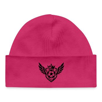 Blason de football - Bonnet bébé bio - blanc - Devant