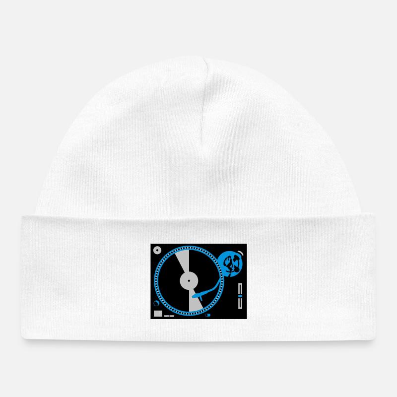 turntables - Bonnet bébé bio - blanc