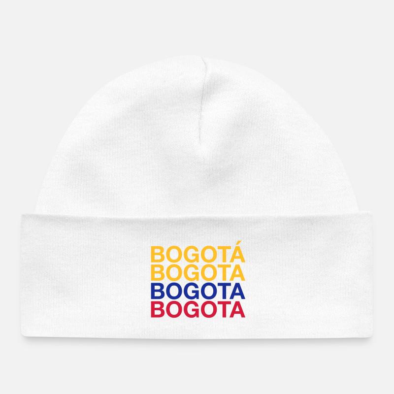 BOGOTA Colombie Kolumbien - Bonnet bébé bio - blanc