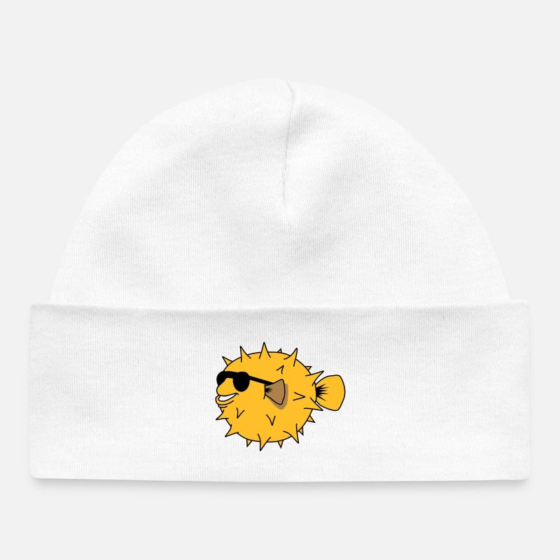 YEAH COOL - Baby Organic Beanie - white