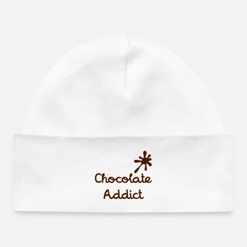 Chocolate Addict - Bonnet bébé bio - blanc