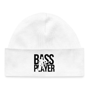 bassiste - Bonnet bébé bio - blanc - Devant