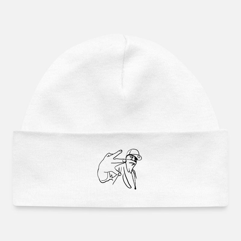 rap - Bonnet bébé bio - blanc