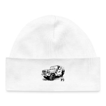 P3 Truck DDR NVA Kübelwagen - Baby Organic Beanie - white - Front