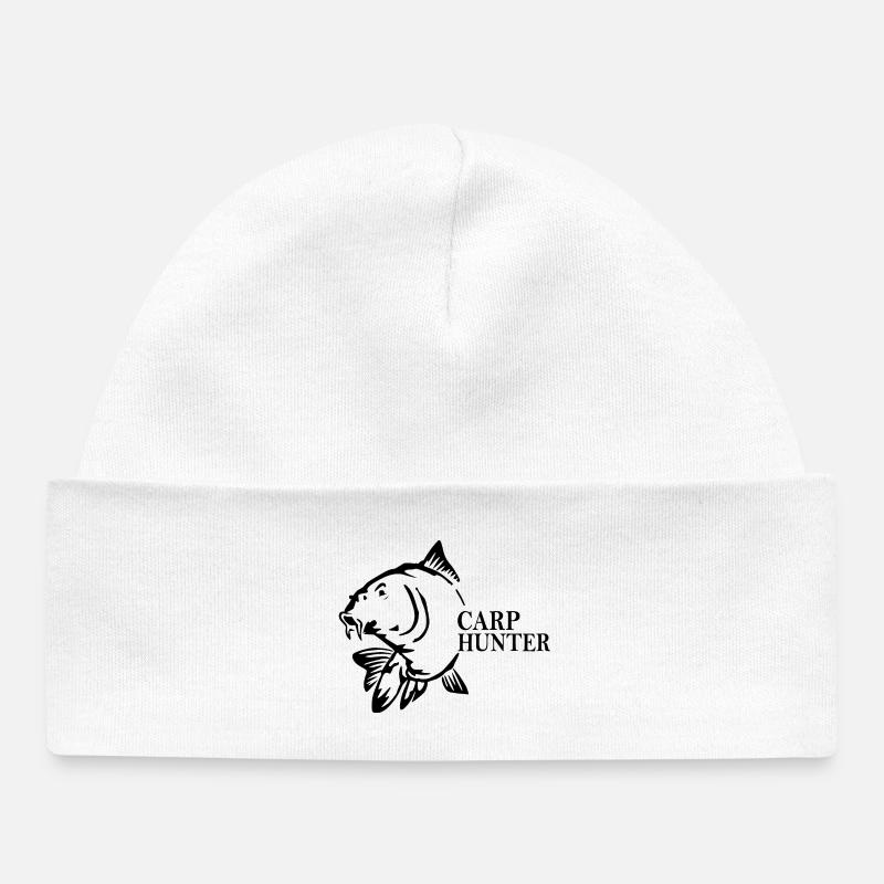 Carp Hunter - Baby Organic Beanie - white