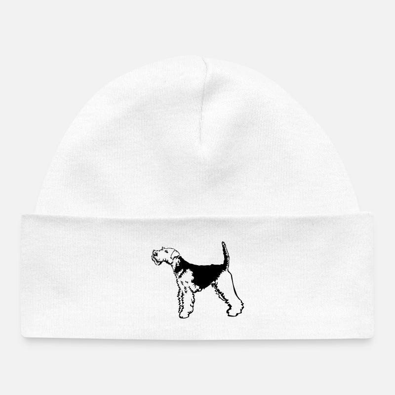 Welsh Terrier - Baby Organic Mütze - Weiß
