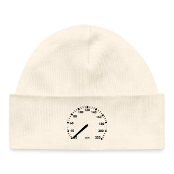 Tacho Autostillstand - Baby Organic Mütze - Weiß - Vorne