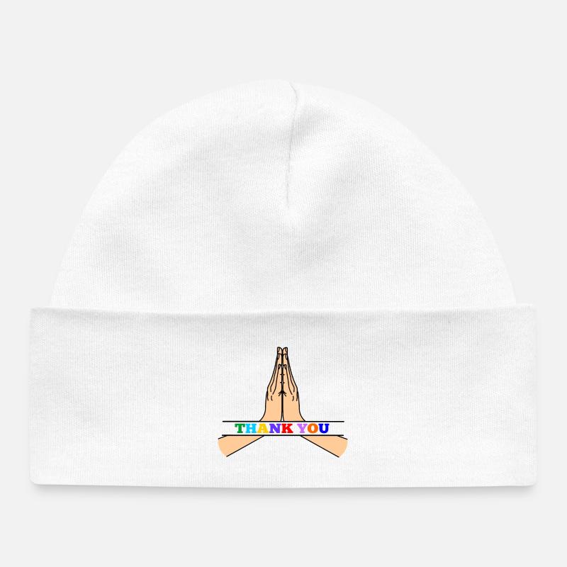 Merci Namaste - Bonnet bébé bio - blanc