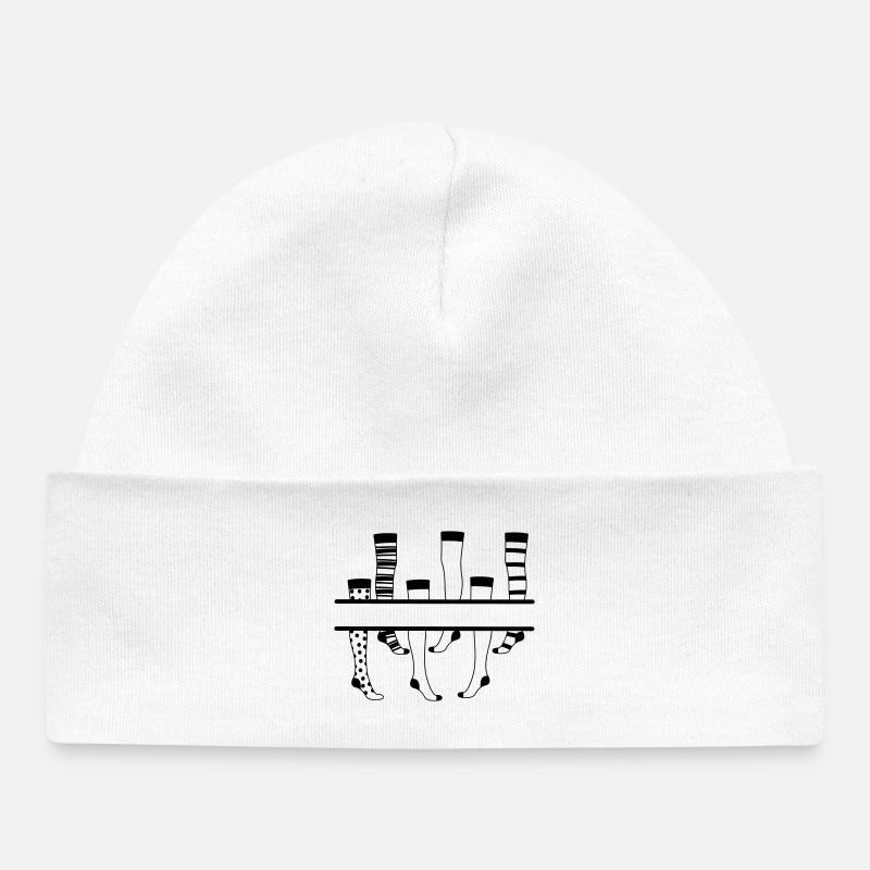 Logo des collants - Bonnet bébé bio - blanc