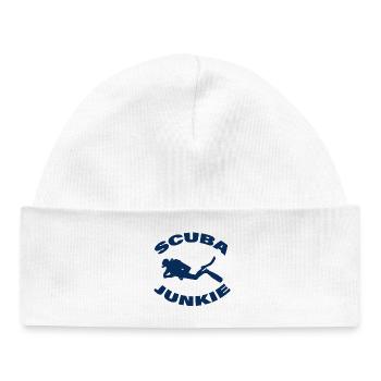SCUBA JUNKIE - Baby Organic Mütze - Weiß - Vorne