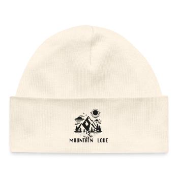 Mountain Love Alpinisme Alpinisme Escalade en plein air - Bonnet bébé bio - blanc - Devant