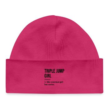 Triple saut - Bonnet bébé bio - blanc - Devant