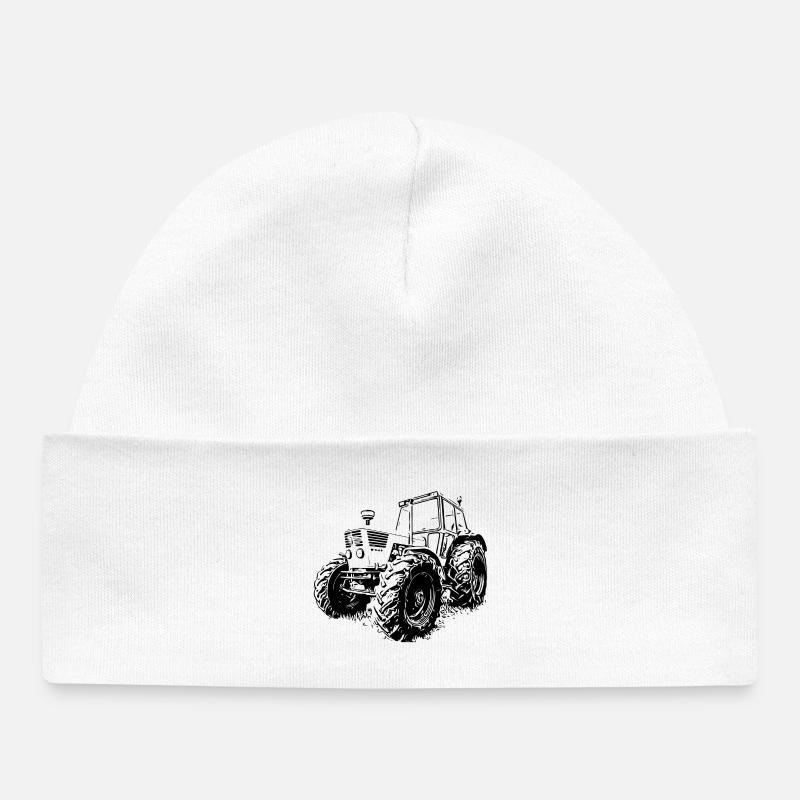 Deutz Traktor - Baby Organic Mütze - Weiß
