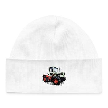 MB trac 65 70 Tractor - Baby Organic Beanie - white - Front