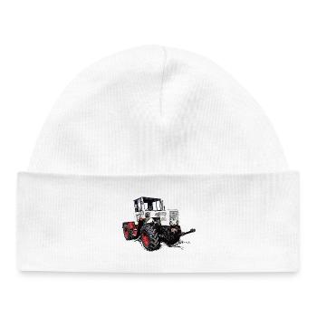MB trac 65 70 - Bonnet bébé bio - blanc - Devant