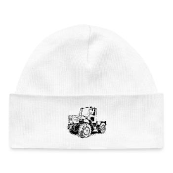 MB trac 800 - Bonnet bébé bio - blanc - Devant