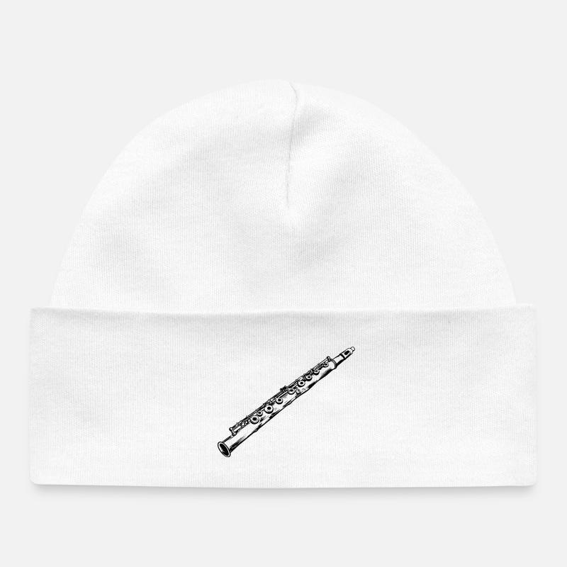 Flûte - Bonnet bébé bio - blanc