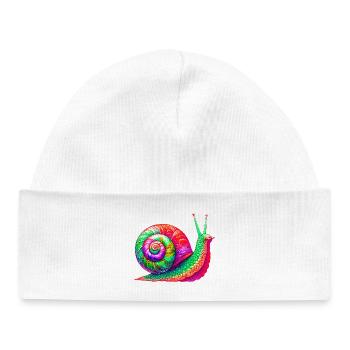 Snail - Baby Organic Beanie - white - Front