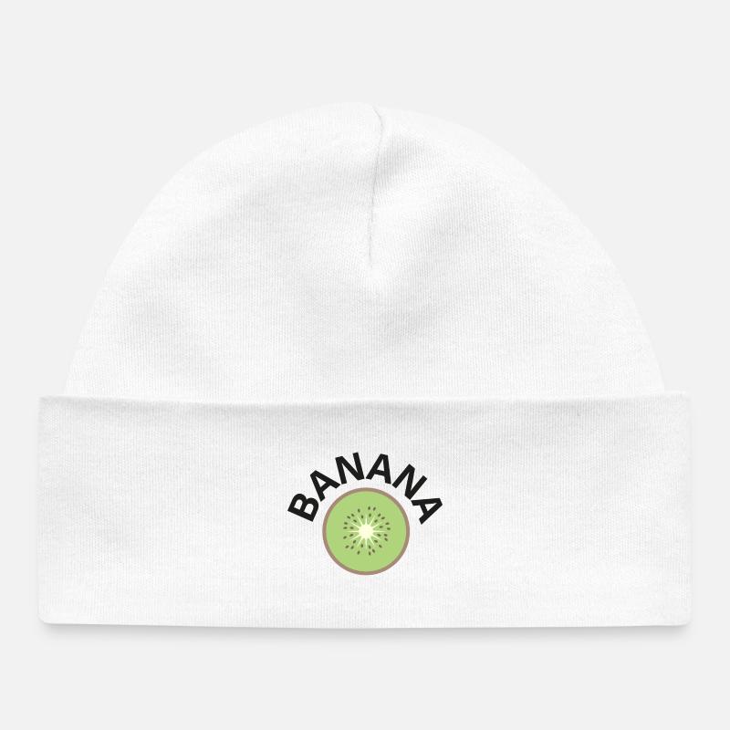 CRAZY FRUITS Collection - Bonnet bébé bio - blanc