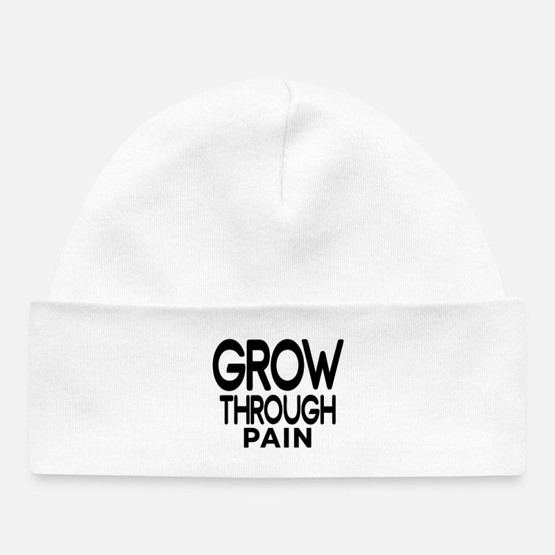 Design d’art abstrait de bloc de couleur - Bonnet bébé bio - blanc