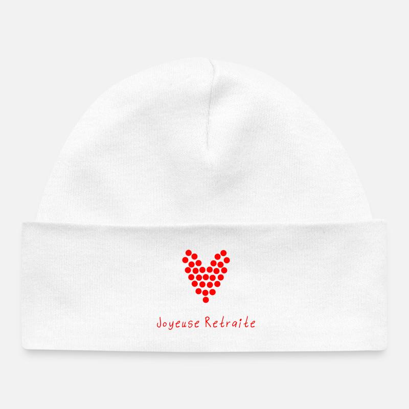 RETRAITE. COLLEGUE. RETRAITE. RETRAITEE. RETRAITE. - Bonnet bébé bio - blanc