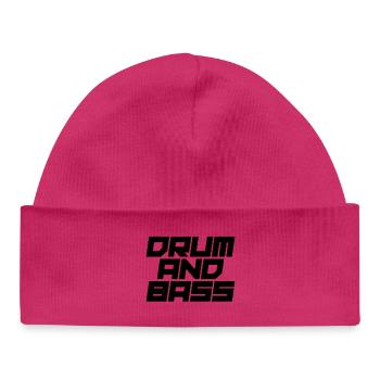 Conception audacieuse du logo Drum and Bass - Bonnet bébé bio - blanc - Devant
