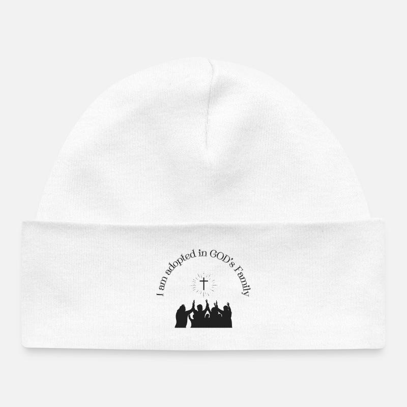 Lieu de rencontre dans la foi Conception familiale - Bonnet bébé bio - blanc