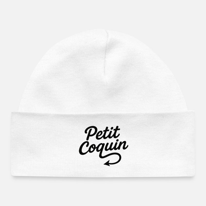 Petit Coquin - Bonnet bébé bio - blanc
