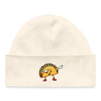 Dabbing Taco Funny Fiesta Mexikanisches Essen - Baby Organic Mütze - Weiß - Vorne