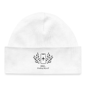 BRB... Tu me cherches - Bonnet bébé bio - blanc - Devant