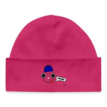 Koppie Moin avec Beanie - Bonnet bébé bio - blanc - Devant