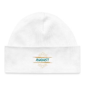 August August - Baby Organic Mütze - Weiß - Vorne