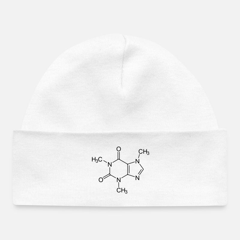 Caffeine - Baby Organic Beanie - white