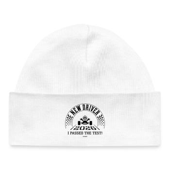 New Driver 2026 – I Passed The Test! (Black) - Baby Organic Beanie - white - Front