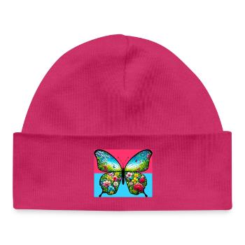 Schmetterling - Baby Organic Mütze - Weiß - Vorne