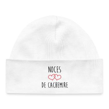 Cashmere wedding 47 years of marriage - Baby Organic Beanie - white - Front