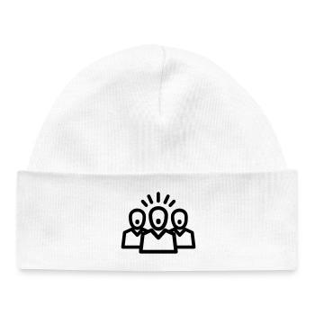 choir - Baby Organic Beanie - white - Front