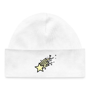 Une bande dessinée Shooting Star Comet - Bonnet bébé bio - blanc - Devant