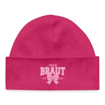 Bride Hen Party Team Partner Look - Baby Organic Beanie - white - Front