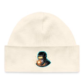 Schweißhelm Funkensturm - Baby Organic Mütze - Weiß - Vorne
