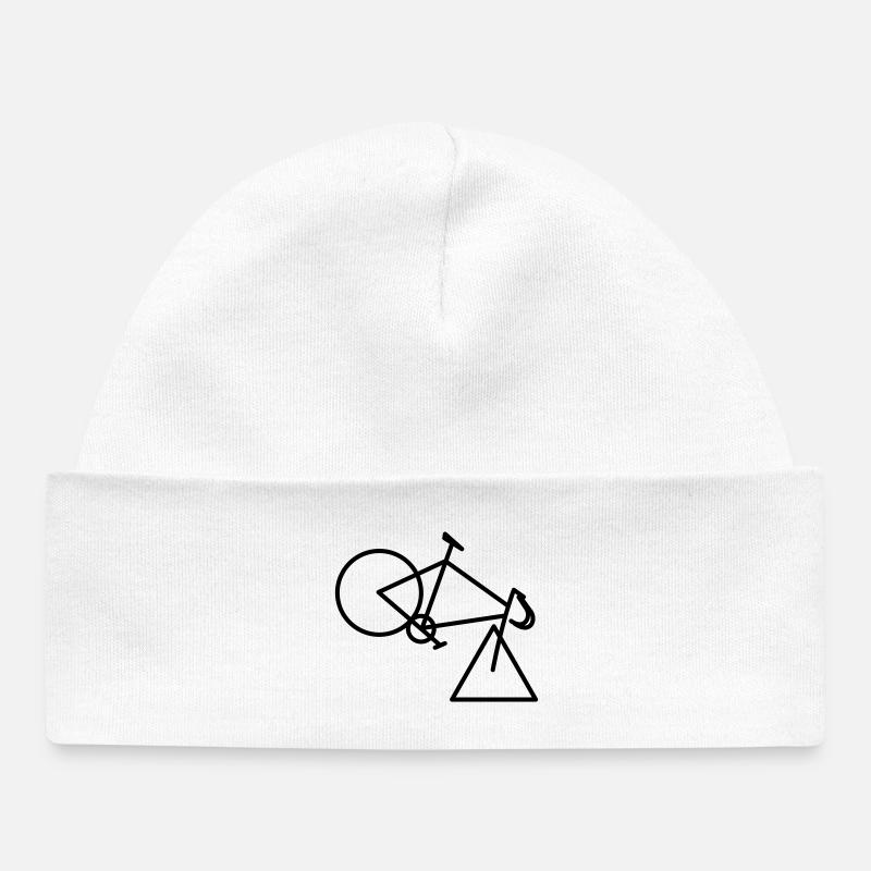 Tri-cycle - Bonnet bébé bio - blanc
