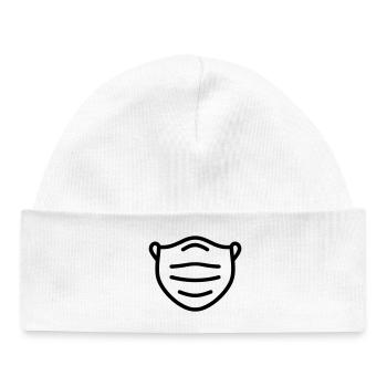 masque - Bonnet bébé bio - blanc - Devant