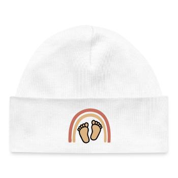 Baby Feet Rainbow Bohême - Bonnet bébé bio - blanc - Devant