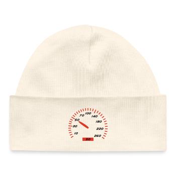 Birthday - 50 - Baby Organic Beanie - white - Front