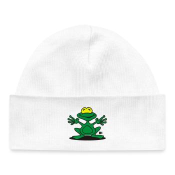 Frosch - Baby Organic Mütze - Weiß - Vorne